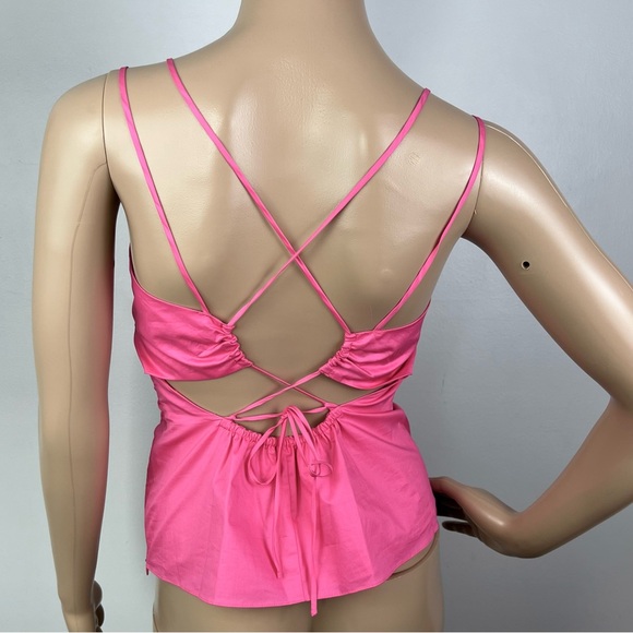 NEW FRAME PINK TIE-BACK TOP - Picture 8 of 9